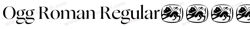 Ogg Roman Regular字体转换
